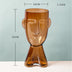 Abstract Human Face Glass Flower