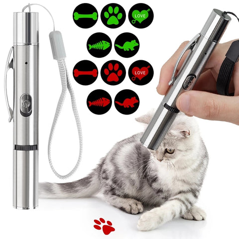 Laser Sight Pointer Projection Cat toy USB Charging  Interactive Cat toy